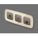 Лицевая панель для компьютерной/телефонной розетки RJ-45/RJ-11 Ambrella Volt Omega OP6420