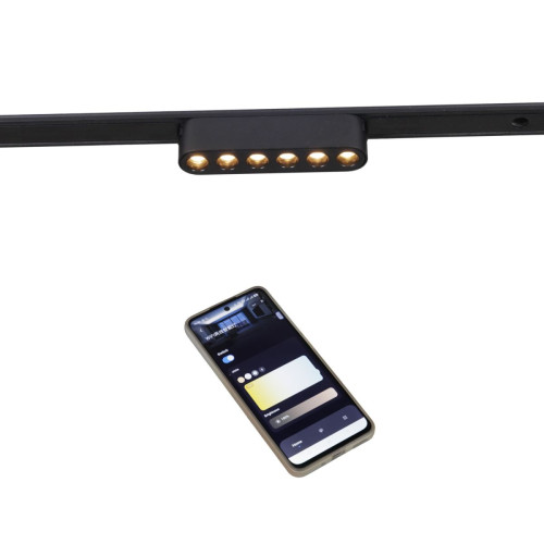 Трековый магнитный светильник (CCT+SMART) Reluce 13002-9.3-001UR magnetic LED6W BK CCT+SMART