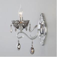 Бра Eurosvet 10103/1 хром/дымчатый хрусталь Strotskis