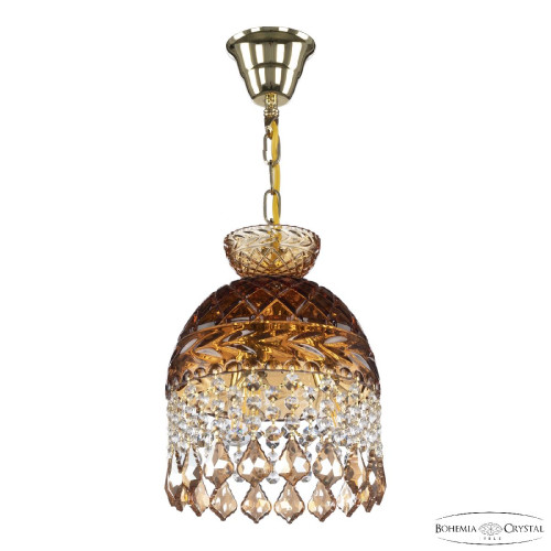 Подвесной светильник Bohemia Ivele Crystal 5478/22 G Amber/M-1F Leafs K721 Подвесной светильник Bohemia Ivele Crystal 5478/22 G Amber/M-1F Leafs K721