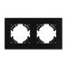 Рамка на 2 поста пластиковая Arlight FRM-PERIO-PL-2-BK 049751