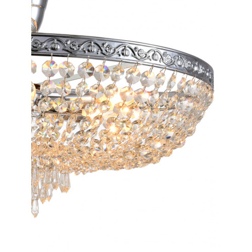 Люстра на штанге Natali Kovaltseva ROCOCO 81407/8C CHROME