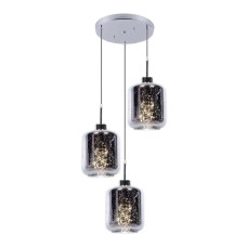 Подвесная люстра Lumina Deco Alacosmo LDP 6811-3 RD CHR