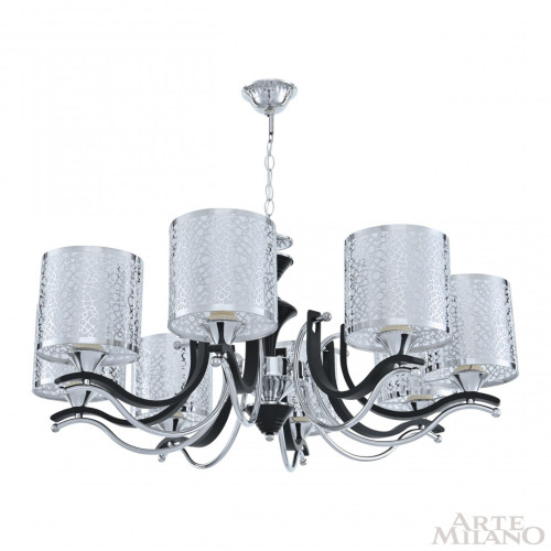 Подвесная люстра Arte Milano Florentia-6787 306787/8 Bk/Ni