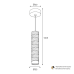 Подвесной светильник Wolta Linea WSL-GU10/P09BG