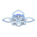 Потолочная светодиодная люстра Ambrella Light Acrylica Ice FA283