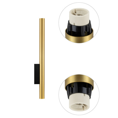 Настенный светильник Nowodvorski Fourty Wall XL Brass/Black 10760