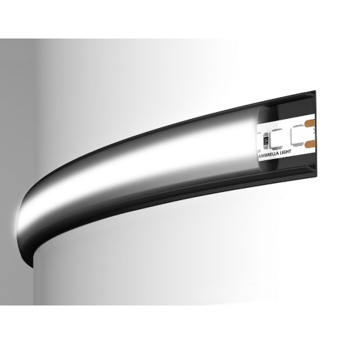 Алюминиевый накладной профиль Ambrella Light Alum Profile GP1600BK/BK
