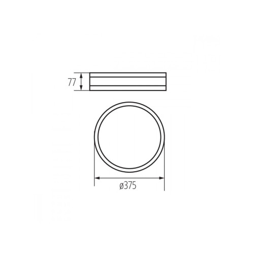 Настенно-потолочный светильник Kanlux Jasmin 370-B 29208