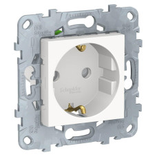 Розетка с заземлением, со шторками Schneider Electric Unica New NU505718