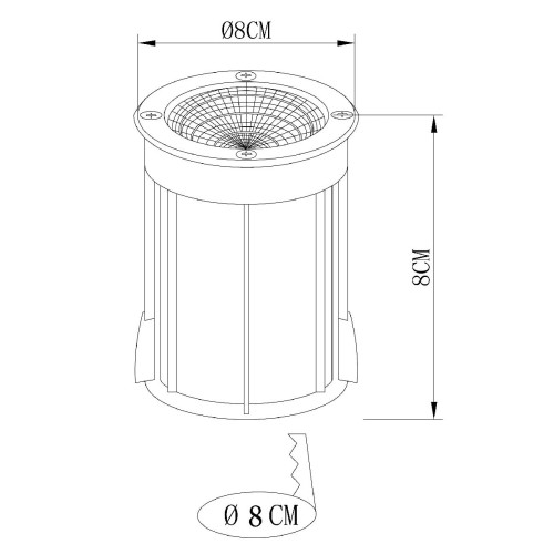Ландшафтный светильник Arte Lamp Piazza A6205IN-1SS