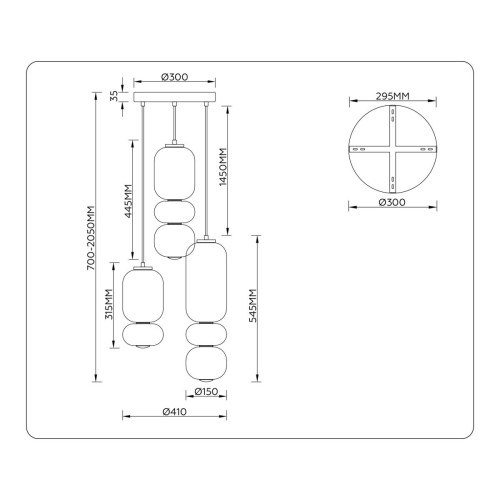Подвесной светильник Ambrella Light High Light Modern LH11036