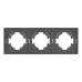 Рамка пластиковая на 3 поста Arlight FRM-TENDO-SFPL-3-GR 054652