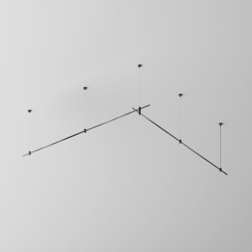 Основание двухуровневое на тросовых подвесах Hang для трековых светильников Maytoni Technical Flarity TFC-Flar-H06-B