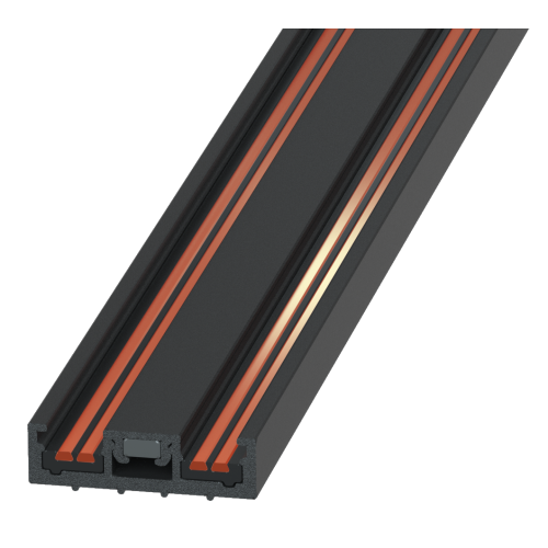 Ультратонкий накладной магнитный шинопровод iLedex Vision 4825-25/7-3000-BK