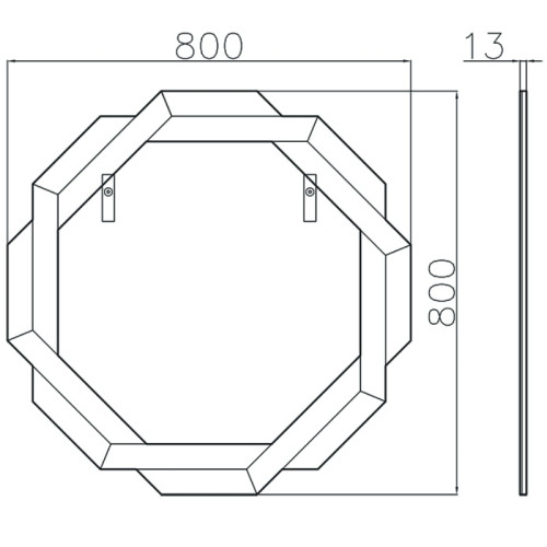 Зеркало Garda Decor 50SX-23008