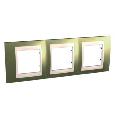 Рамка 3-постовая Schneider Electric Unica Хамелеон MGU66.006.504