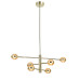Люстра на штанге Delight Collection MD22030002 MX22030002-6A gold/champagne
