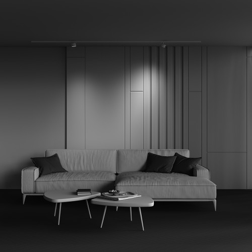 Трековый однофазный светильник Maytoni Glare TR225-1-GX53-W