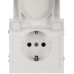 Розетка ЭРА Galaxy 15-2103-01 c заземлением 2P+E Schuko со шторками с крышкой 16А-250В IP20 белый Б0070659