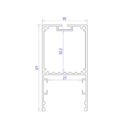 Алюминиевый профиль Ambrella Light Profile System GP3000AL