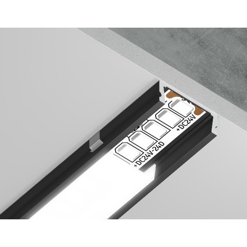 Алюминиевый накладной профиль Ambrella Light Alum Profile GP1700BK