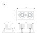 Встраиваемый светильник Arlight MS-VORTEX-BUILT-S170x90-2x12W Day4000 (WH-WH, 40 deg, 230V) 057771