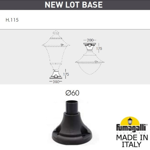 Садовый светильник Fumagalli F50.115.000.AXE27