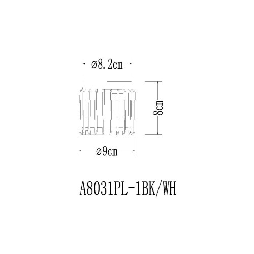 Накладной светильник Arte Lamp Atria A8031PL-1BK