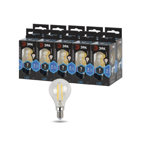Лампа светодиодная Эра E14 7W 4000K F-LED P45-7W-840-E14 Б0027947