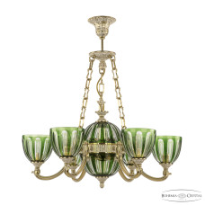 Подвесная люстра Bohemia Ivele Crystal Verona 72009P/6/175 GW P1 U Clear-Green/H-1H FA10S