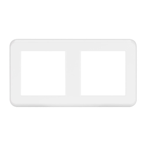 Рамка двухместная Arlight FRM-VERSA-PL-2-WH 043776