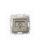 Розетка для TV с экраном (проходная) ELBI Zena Vega 609-011400-272