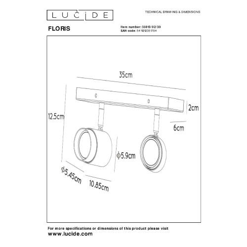 Спот Lucide Floris 35913/02/30