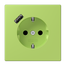 Розетка 2K+З USB Typ A Jung LC1520-18A221