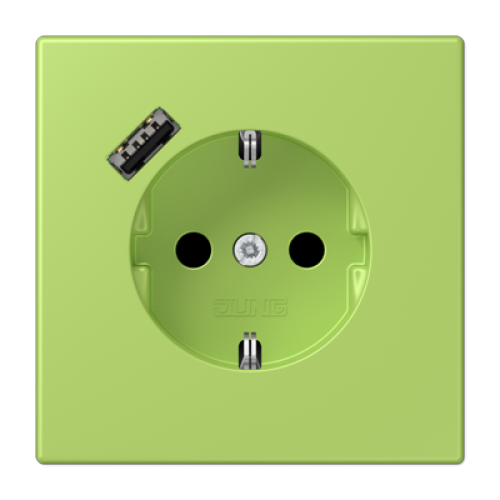 Розетка 2K+З USB Typ A Jung LC1520-18A221