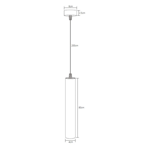 Подвесной светодиодный светильник Fiberli Tube480BW 12110301