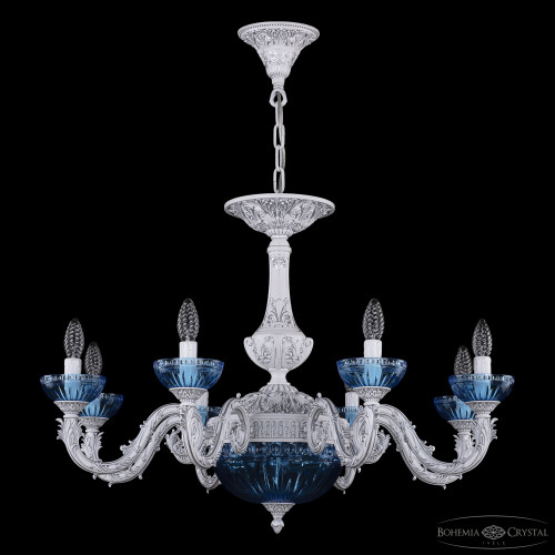 Подвесная люстра Bohemia Ivele Crystal AL79101P/8/250 WMN P Aquamarine/M-1G
