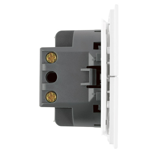 Выключатель 2-клавишный c индикатором (механизм) Stekker Мия 250В 10А RSW10-3102-01 белая магнолия 50432