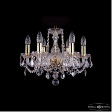 Подвесная люстра Bohemia Ivele Crystal 1402/6/141 G Leafs