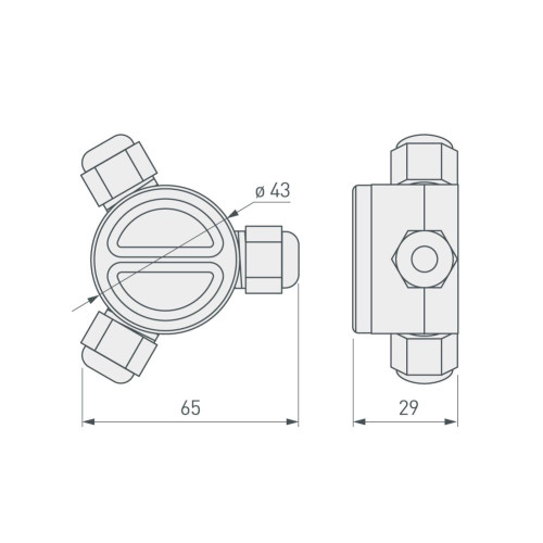 Разветвитель Arlight KLW-3 (4-10mm, IP67) 016901