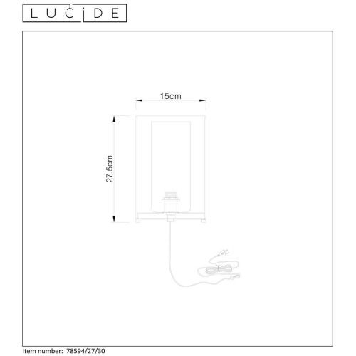 Настольная лампа Lucide DOUNIA 78594/27/30