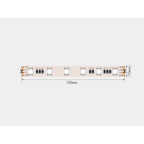 Светодиодная лента SWG PRO 5м IP20 SWG5PT60-24-14.4-WS2811RGB 00-00032669