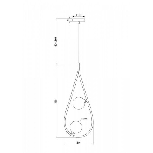 Подвесной светильник Freya Perlina FR4005PL-02B