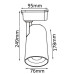 Трековый светильник Crystal Lux CLT 0.31 006 CLT 0.31 006 30W WH