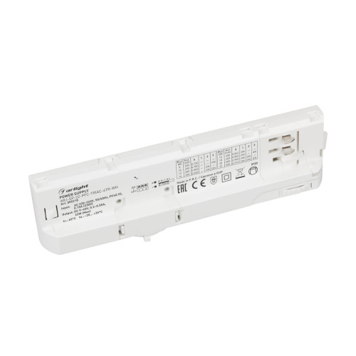 Блок питания для трековых систем Arlight ARJ-SP-22-PFC-TRIAC-4TR-WH (22W, 9-40V, 0.2-0.55A) (IP20 Пластик) 055218
