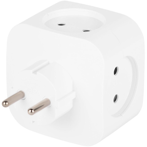 Разветвитель электрический ЭРА SP-4-3USBAC-W на 4 розетки + 3 USB A+C со шторками 10А белый Б0069083