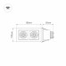 Встраиваемый светильник Arlight CL-KARDAN-S180x102-2x9W Warm 024127