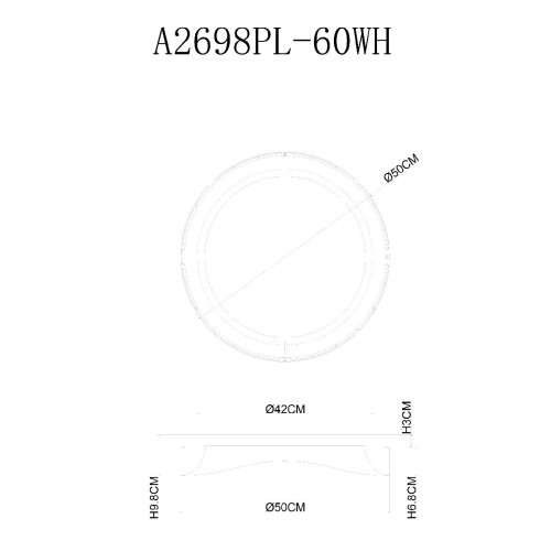 Потолочный светильник Arte Lamp Sualocin A2698PL-60WH