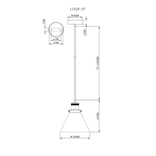 Подвесной светильник Moderli Single V11428-1P